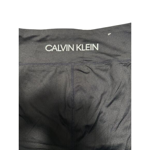 Calvin Klein Black/White Compression Athletic Shorts With Logo Women's Large - Picture 10 of 10